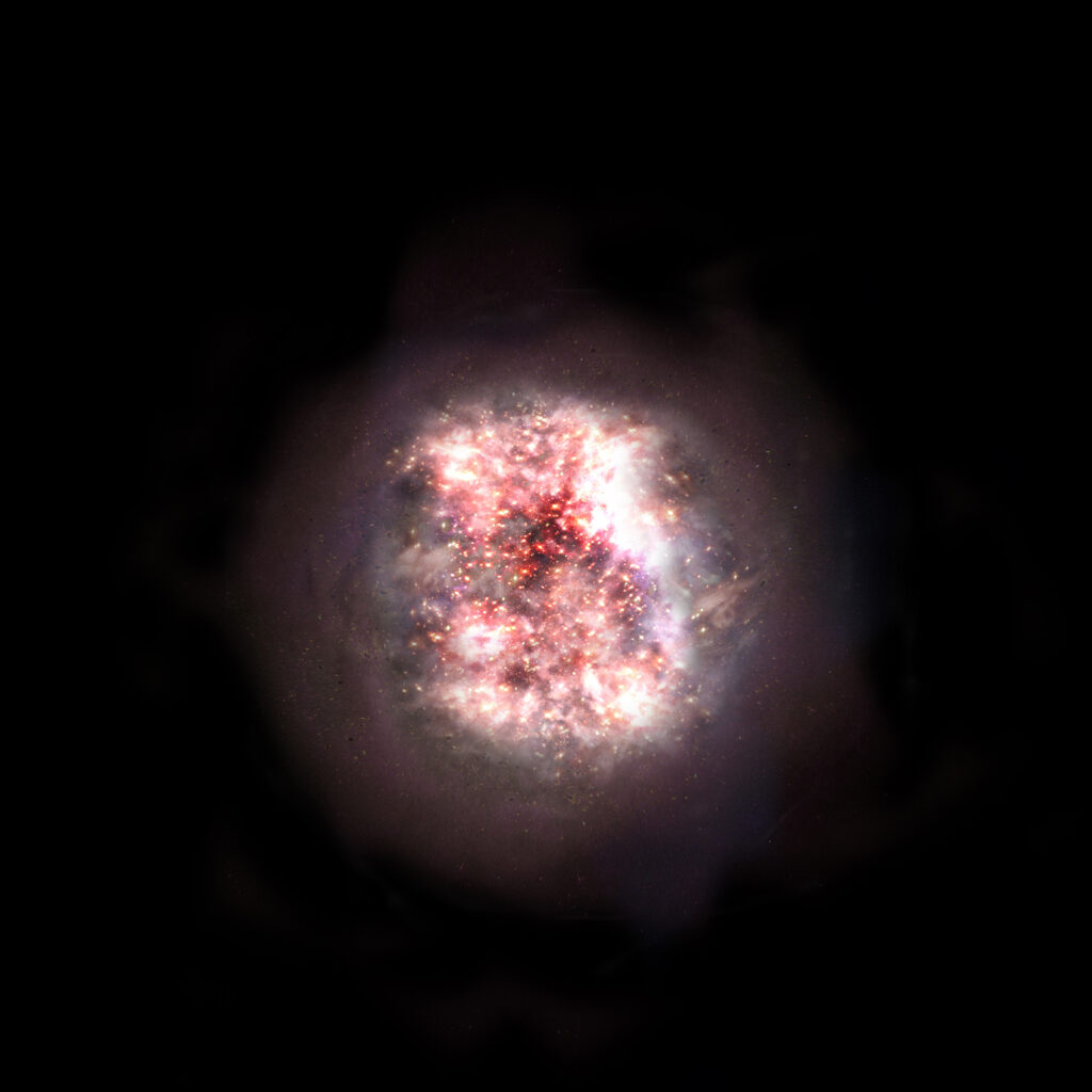 due nuove galassie polvere interstellare REBELS
