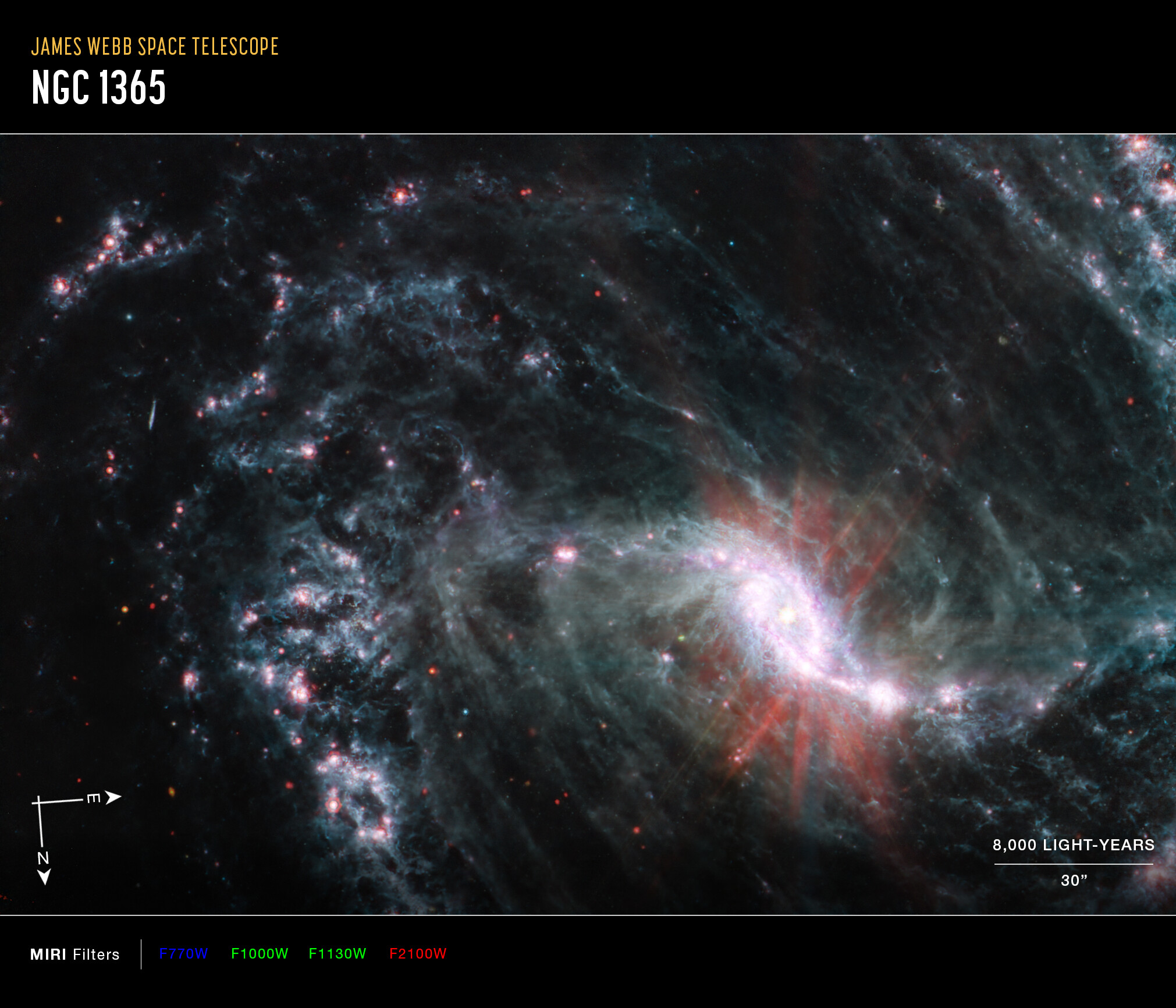 Webb Reveals Intricate Networks of Gas and Dust in Nearby Galaxies