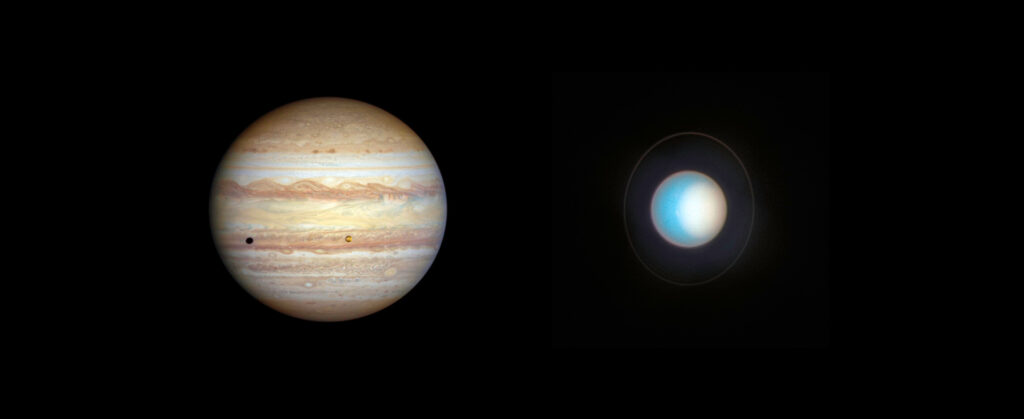 Hubble monitors changing weather and seasons on Jupiter and Uranus