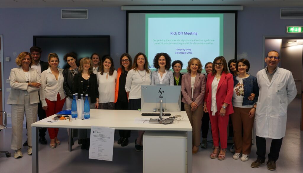 meeting per il progetto di ricerca Drop by Drop sulla sindrome di Kleefstra