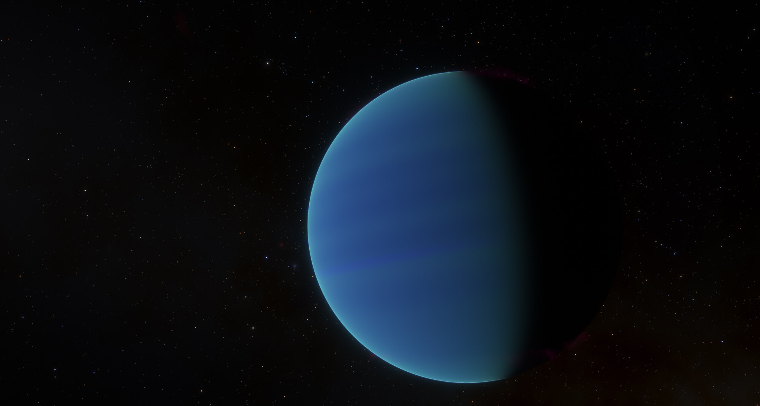 Rappresentazione artistica dell'esopianeta ghiacciato Kepler-10c, osservato dallo spettrografo HARPS-N installato al Telescopio Nazionale Galileo (TNG). Crediti: INAF