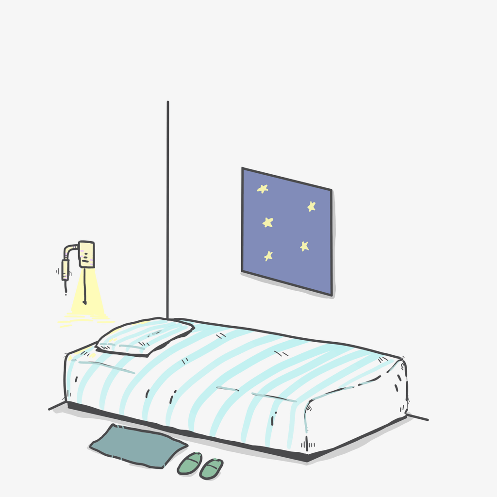un letto singolo