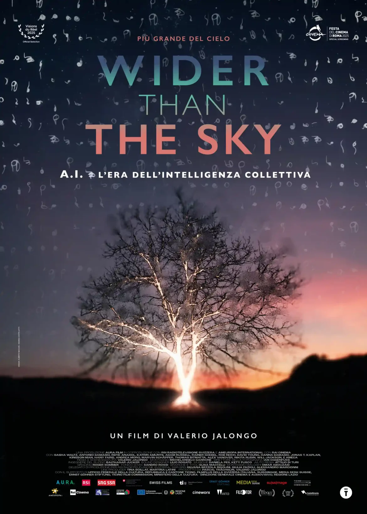 la locandina di Wider Than The Sky – Più grande del cielo, film documentario di Valerio Jalongo
